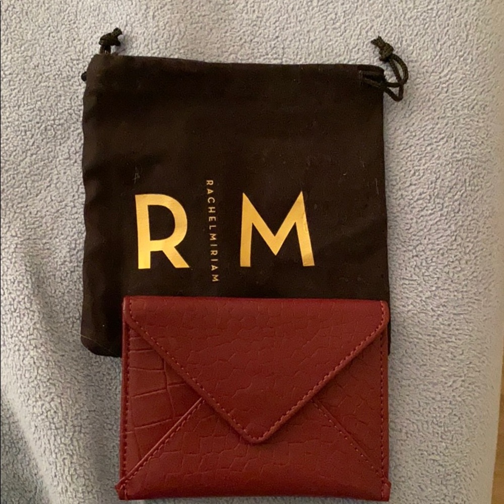 NWOT Rachel Miriam leather card case
